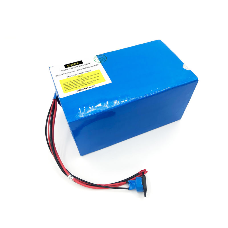 Enook 48V 60V 72V 40ah Bicicleta eléctrica Batería de iones de litio Tipo azul personalizado