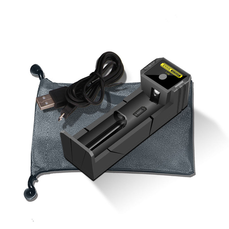Cargador de batería de iones de litio de ranura única 1.0A de corriente USB 18650 Cargador rápido de batería