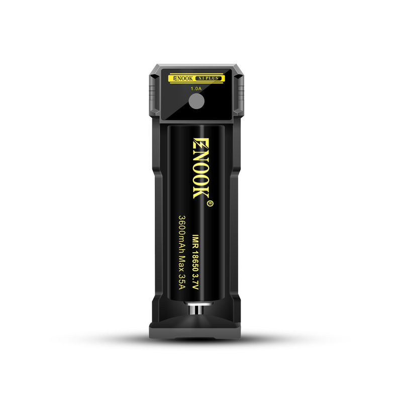Cargador de batería de iones de litio de ranura única 1.0A de corriente USB 18650 Cargador rápido de batería