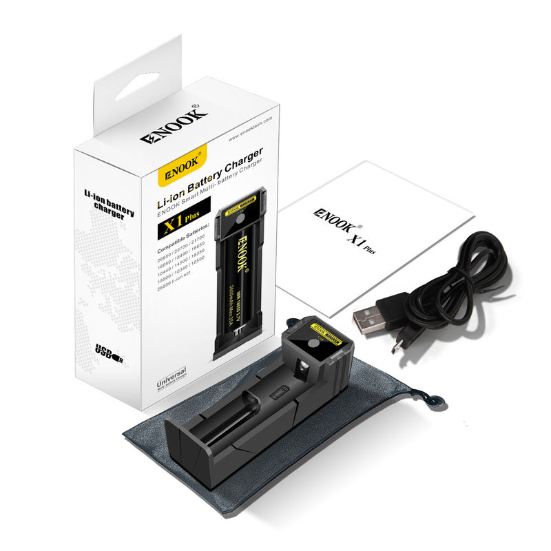 Cargador de batería de iones de litio DC 5V 1A Compatible con la batería 26650 20700 21700 18650