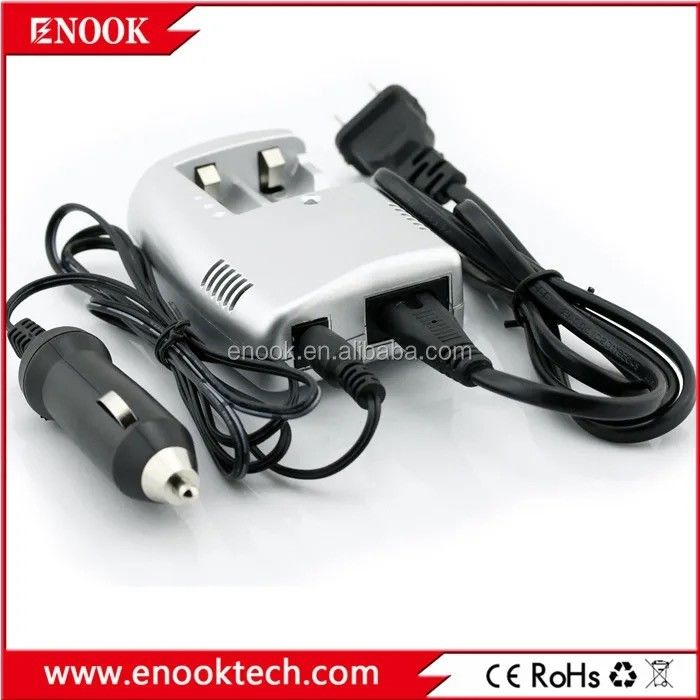 Plástico 18650 Smart Li Ion Cargador de batería Altavoces con energía Color plateado