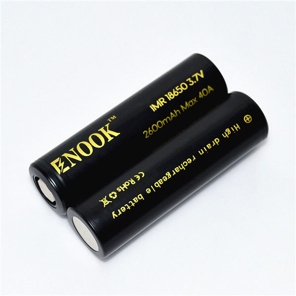 Batería Enook de alta tasa de descarga 18650 batería de globo enook 18650 2600mAh 40A 18650 batería de iones de litio