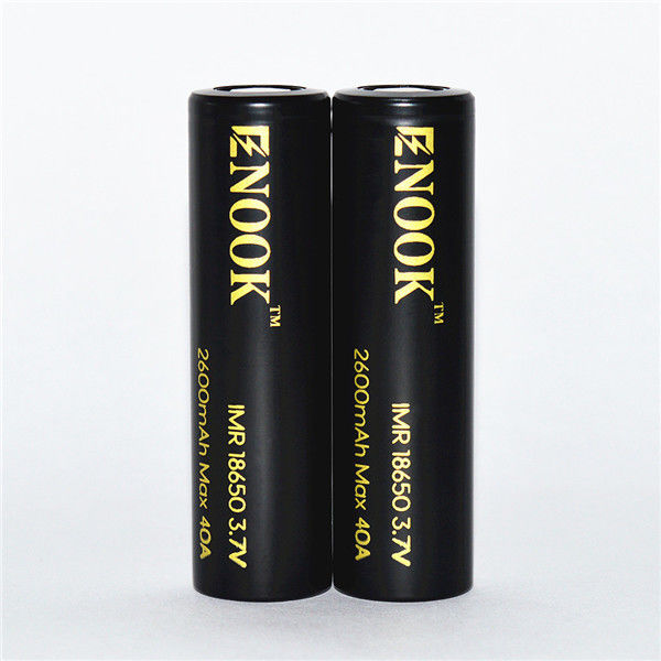 Batería Enook de alta tasa de descarga 18650 batería de globo enook 18650 2600mAh 40A 18650 batería de iones de litio