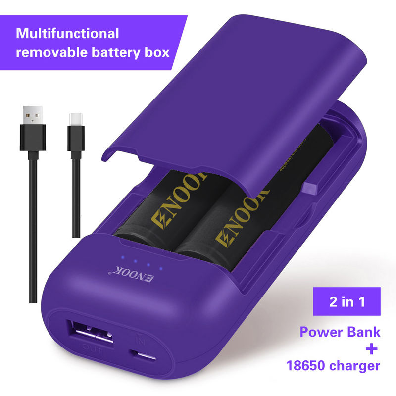 Banco de energía cargador de batería de coche caja cargador de adaptador para 3.7V 18500 18650 21700 célula
