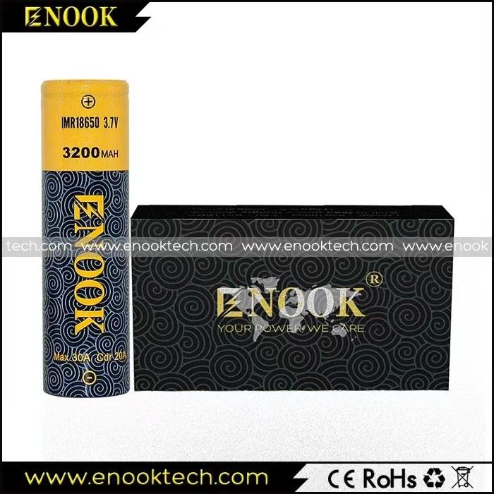 18650 Batería de iones de litio 3200mAh 3.7V Alta velocidad de descarga para portátil