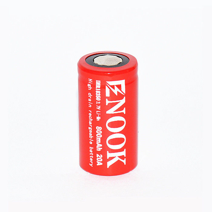 Batería recargable IMR Li Ion 800mAh 20amp 18350 Li Mn Batería para linterna