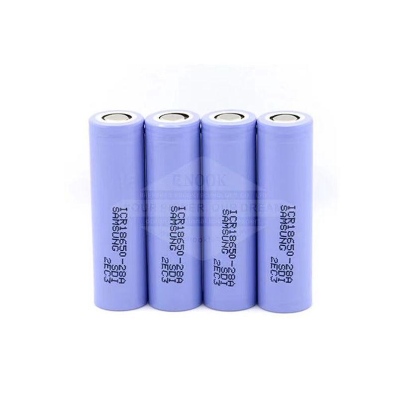 Recargable 3.7 V 18650 Batería de iones de litio 2800mAh Batería de iones de litio de alta potencia