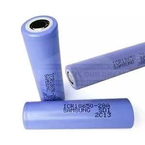 Recargable 3.7 V 18650 Batería de iones de litio 2800mAh Batería de iones de litio de alta potencia