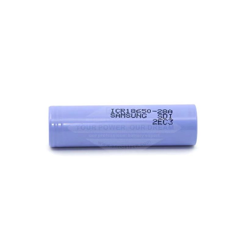 Recargable 3.7 V 18650 Batería de iones de litio 2800mAh Batería de iones de litio de alta potencia