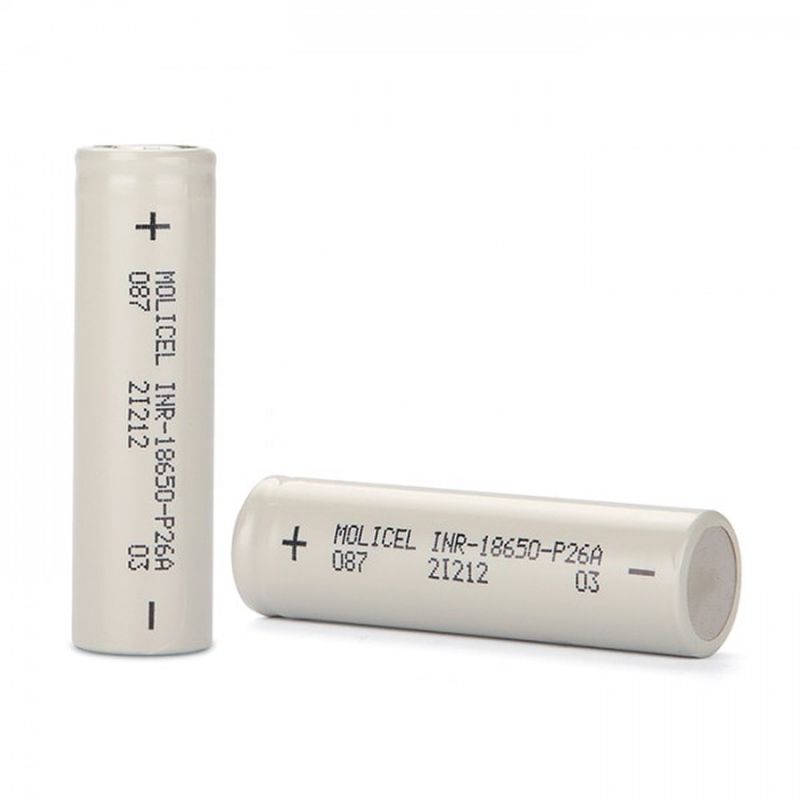 Venta al por mayor Célula de alto rendimiento 3.7v I Molicel 3.7v 2600mah 18650 P26A Batería recargable para electrónica de consumo