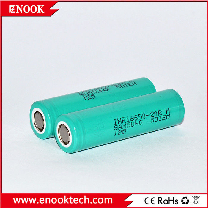 En stock 18650 samsung 20R 3.7v 2000mah 18650 Batería de litio recargable de iones de litio para el paquete de baterías