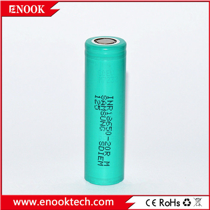 En stock 18650 samsung 20R 3.7v 2000mah 18650 Batería de litio recargable de iones de litio para el paquete de baterías