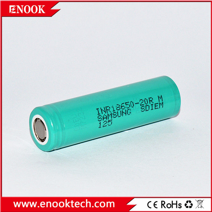 En stock 18650 samsung 20R 3.7v 2000mah 18650 Batería de litio recargable de iones de litio para el paquete de baterías