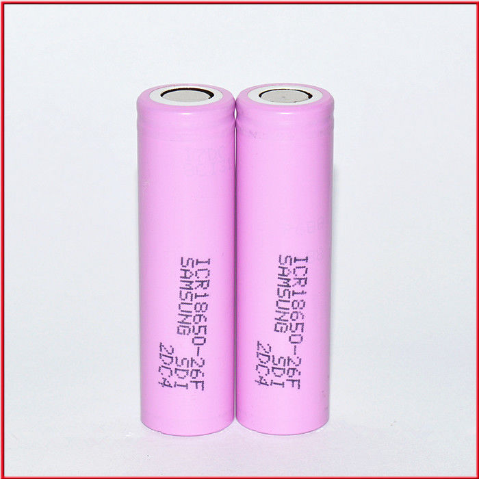 SAM ICR18650 26F 2600mAh 26JM 26J 26H 3.6V 18650 2600mAh batería de litio 510 de hilo