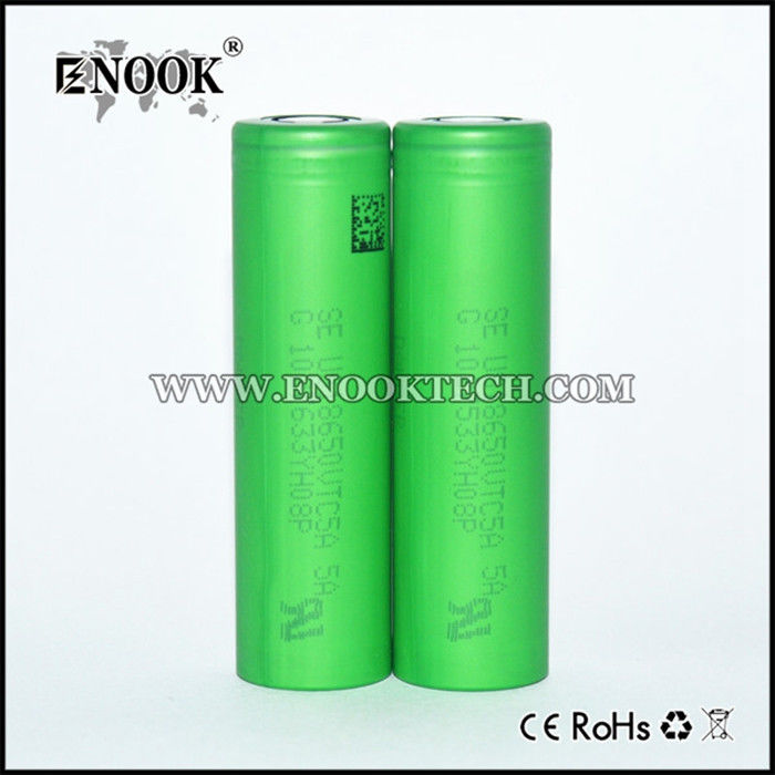 Especificaciones de la batería Vtc5 2600mAh mayorista en batería recargable de iones 3.7V 18650 batería