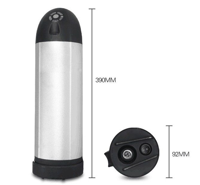 36V 20Ah E Bicicleta Batería de litio Paquete de caldera de plata Tipo personalizado