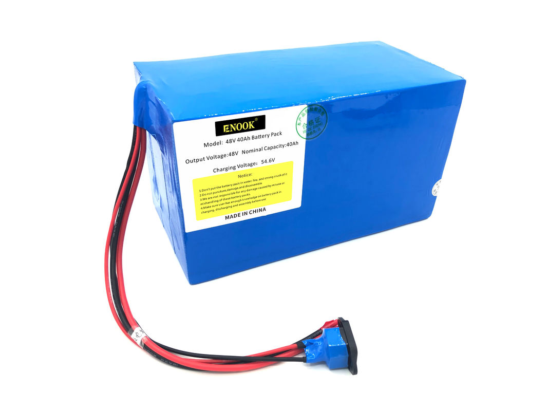 Enook Azul Tipo 48v 40ah Batería de iones de litio para bicicleta personalizada