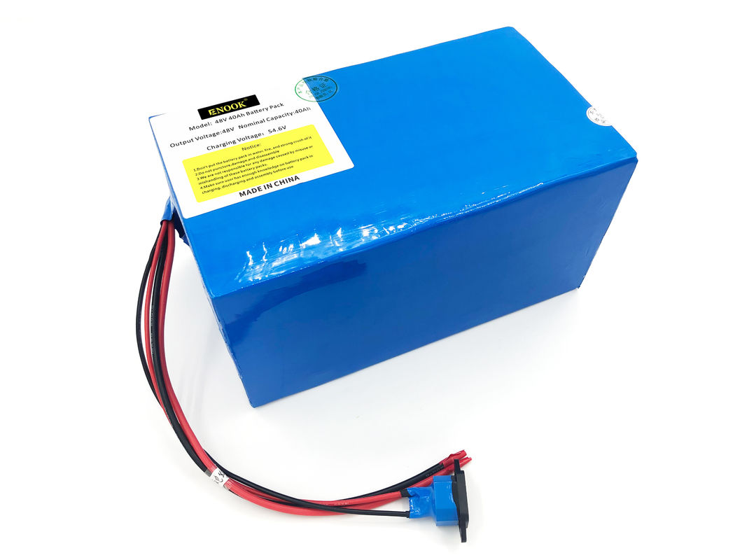 Enook Azul Tipo 48v 40ah Batería de iones de litio para bicicleta personalizada