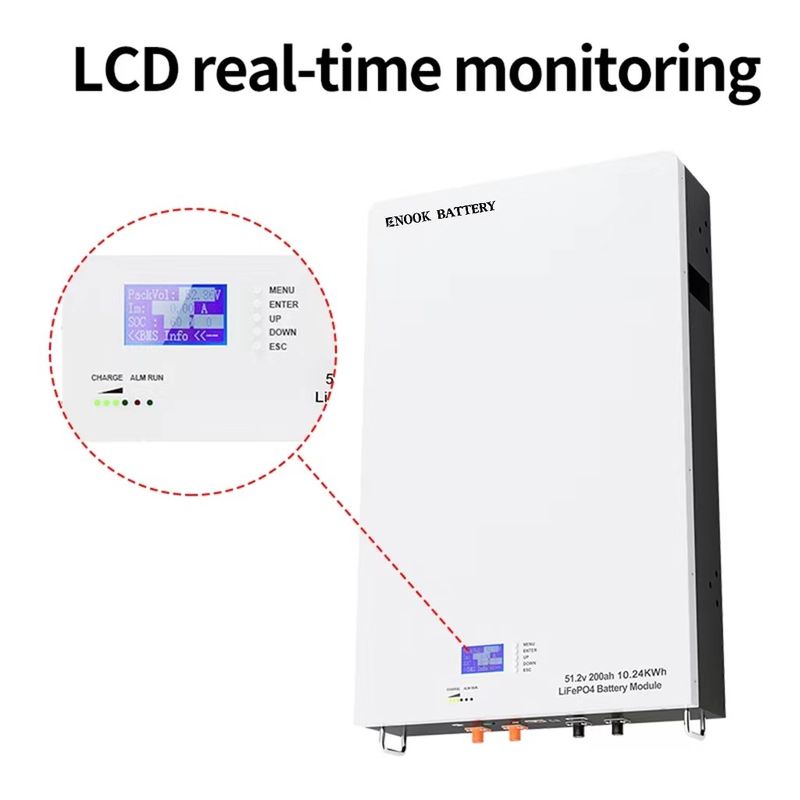 51.2V Batería de almacenamiento de energía para el hogar LFP LiFePO4 Batería solar para inversor híbrido