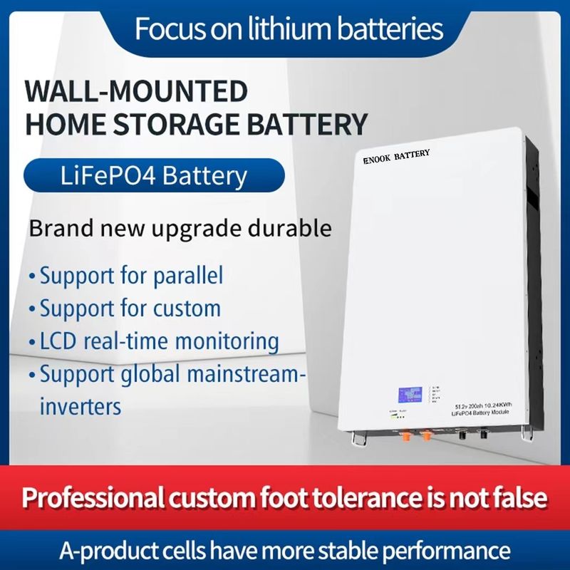 51.2V Batería de almacenamiento de energía para el hogar LFP LiFePO4 Batería solar para inversor híbrido
