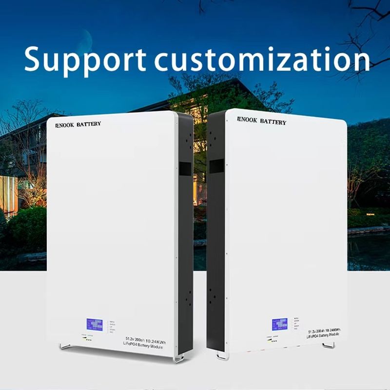 51.2V LiFePO4 Batería de almacenamiento de energía solar para el hogar personalizada para inversor híbrido