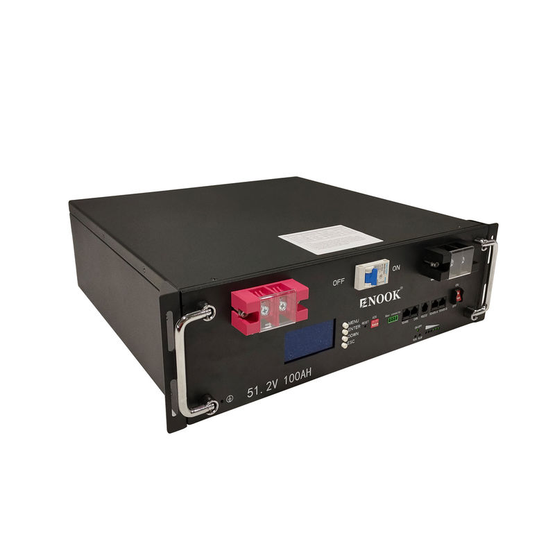 51Batería de almacenamiento de energía LiFePO4 Negro de.2V para UPS, baterías de servidor montadas en el rack