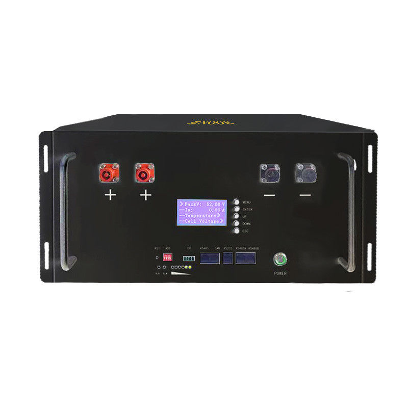 Smart BMS LiFePO4 10kwh 48V 200Ah Servidor de iones de litio solar con batería montada en el bastidor para el sistema solar