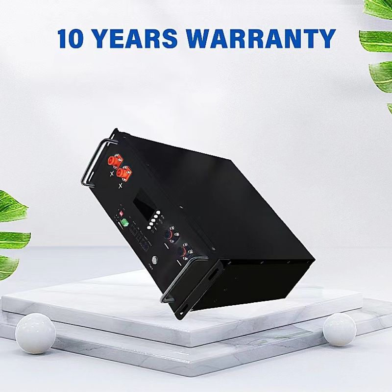 Smart BMS LiFePO4 10kwh 48V 200Ah Servidor de iones de litio solar con batería montada en el bastidor para el sistema solar