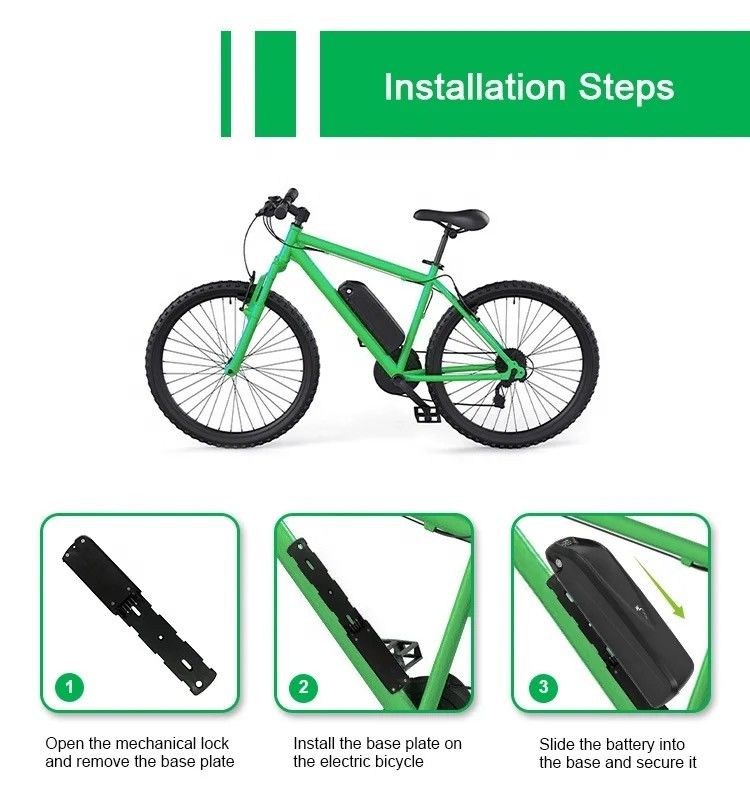 Venta caliente de bicicletas eléctricas 36V 48V/15Ah 18Ah 20Ah batería de iones de litio kits de conversión de bicicletas eléctricas con batería de 48V hailong