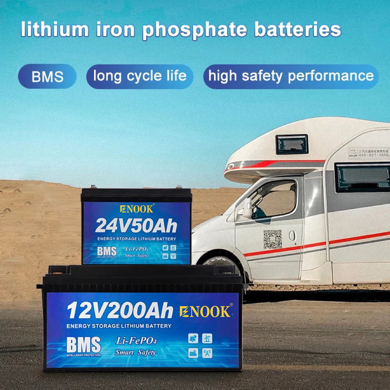 12V 24V 48V Lifepo4 Batería con 120A corriente de descarga Batería de litio hierro fosfato