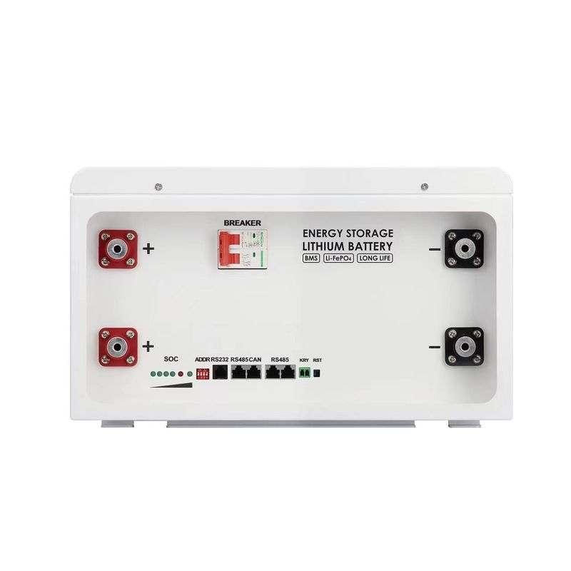 Pared solar montada 5kw 10kw LiFePO4 Batería de iones de litio 48V 50AH 100AH 150AH 200AH Powerwall de almacenamiento de energía