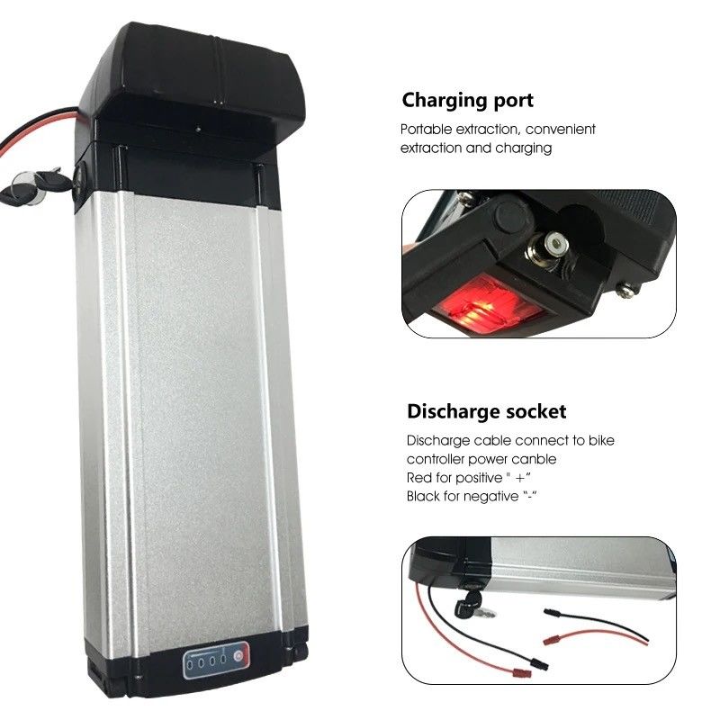 Rear Rack E Bike Battery Pack Carga Batería de aleación de aluminio para bicicletas eléctricas