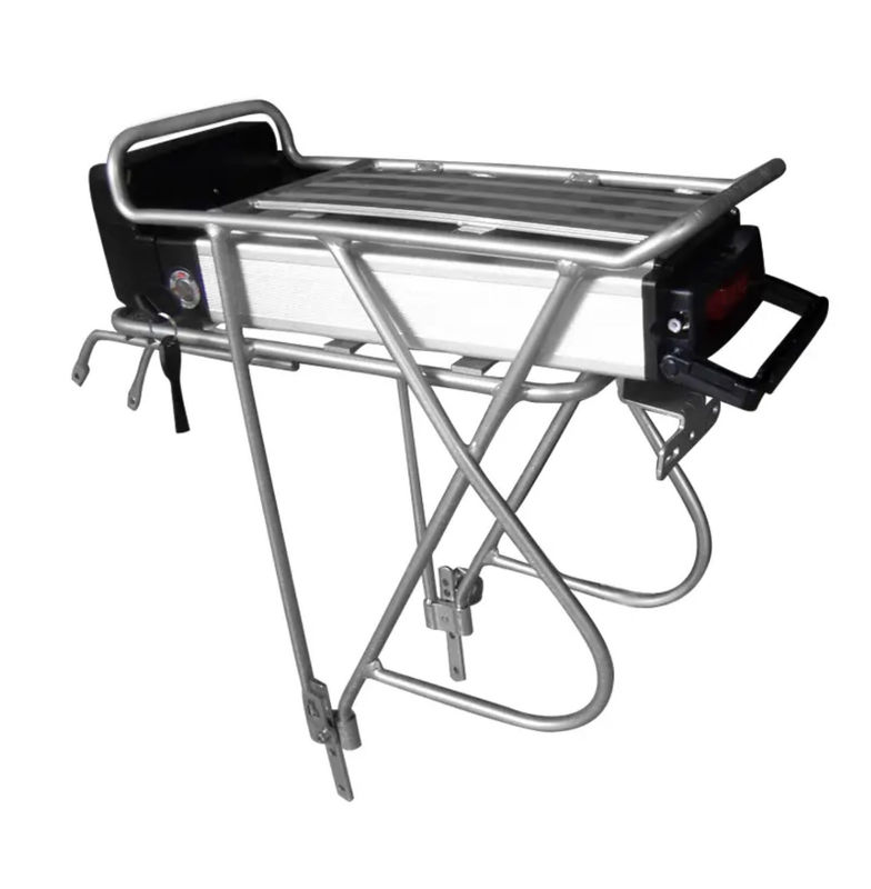 Batería de la bicicleta 36v 48v Batería de litio del bastidor trasero Batería de la bicicleta con portaequipaje
