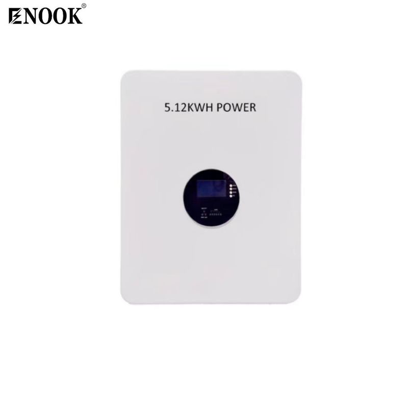 5.12kwh Batería única LiFePO4 Batería de almacenamiento de energía para el hogar con grado de protección IP20