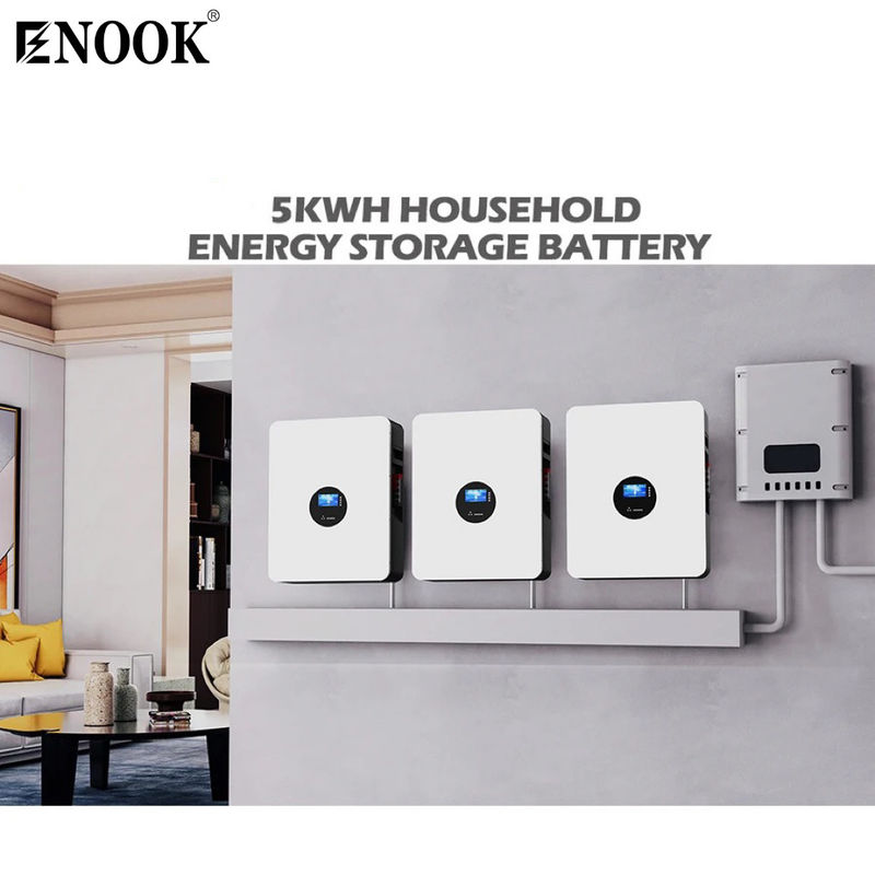 5.12kwh Batería única LiFePO4 Batería de almacenamiento de energía para el hogar con grado de protección IP20
