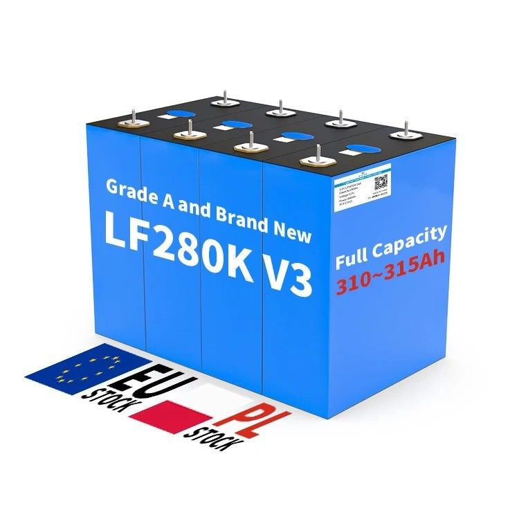 Batería LiFePO4 de alta capacidad de 280Ah Celdas de fosfato de hierro y litio para paquete de vehículos eléctricos solares