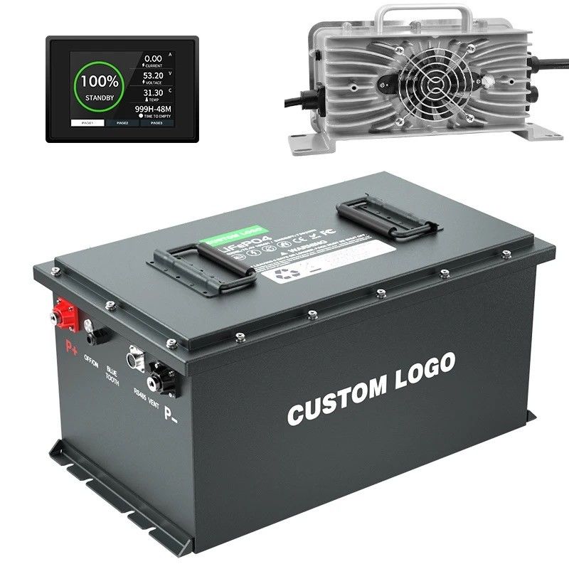 OEM/ODM Lifepo4 Batería de Golf Cart Batería 24V 36V 48V 72V 50Ah 100Ah 200Ah con Smart BMS