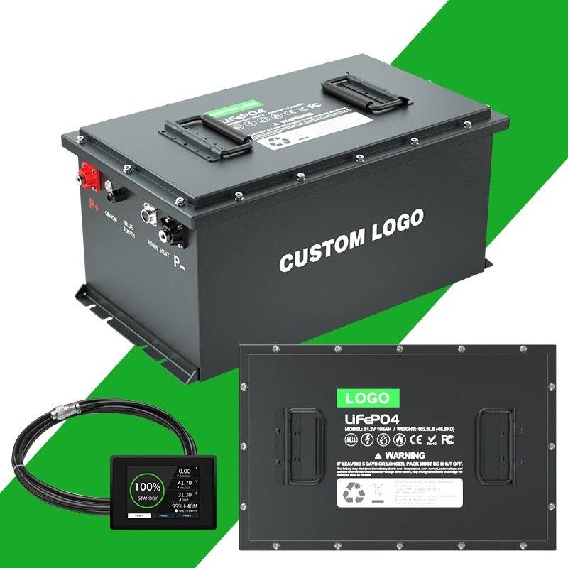 36v 48v 72v 100ah 200ah Batería de iones de litio para el coche de golf ecológico