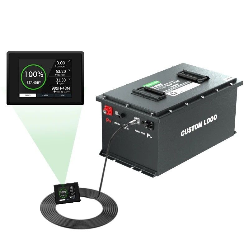 IP67 Batería de litio hierro fosfato Carro de golf Lifepo4 Batería de iones de litio 51.2v Ciclo profundo