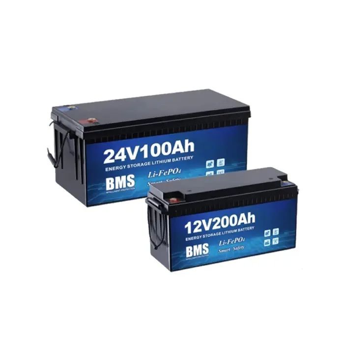 Vida útil del ciclo profundo 4000 veces 12V 200ah Batería LiFePO4 para el sistema de almacenamiento solar para el hogar y RV
